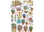 Carta Di Riso Per Decoupage A4 - Stamperia - Attrezzi Da Giardino
