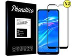 Vetro Temperato Per Huawei Y6 2019 - Y6 Pro 2019 - Y6 Prime 2019 [2 Pezzi] Pellicola Protettiva Con Bordo Nero Pellicola Antigraffio Vetro Resistente Phonillico®