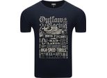 T-Shirt Uomo Diarbo Con Stampa Amante Moto Vintage Blu Scuro Taglia Xl
