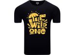 T-Shirt Da Uomo Diarbo Con Stampa Amante Della Natura The Wild One Nero Taglia L