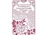 Stamperia Mixed Media Schablone Stencil - Giornale Blume Mit Rahmen