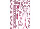 Stamperia Stencil A Tecnica Mista Stencil - Officina Del Filo