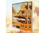 Eseng® Premium Carta Per Acquerello A3-2X20 Fogli/Pad - 300GSM - Bianco, Blocco Per Acquerello, Blocco Per Pittura Carta Per Acquerello, Disegno, Pittura