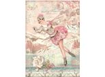 Stamperia A4 Carta Di Riso Decoupage Carta Artigianale, Dolce Inverno Su Pattini Da Ghiaccio