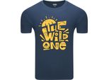 T-Shirt Da Uomo Diarbo Con Stampa Amante Della Natura The Wild One Blu Taglia L