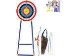 Set Di Frecce Ad Arco Per Bambini Simulazione Di Punte Di Freccia A Ventosa Giocattolo Di Allenamento Al Tiro Con L'arco Per Bambini Con Bersaglio In Piedi Rimovibile