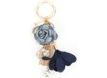 Portachiavi In Lega Di Zinco Fiore Nappe Perline Decorazione Ganci Ciondoli Regali Fai Da Te Forniture