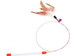 Pet Feather Teaser Bacchetta Retrattile Giocattolo Interattivo Uovo Da Pesca Per Gatti Gioco Esercizio