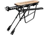 Rockbros Portapacchi Per Bicicletta Stabile Sgancio Rapido Con Parafango Regolabile Mtb Solo Portapacchi (Legno) Per 26-29 Pollici