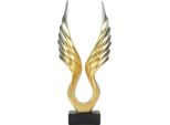 Scultura Astratta Ad Ala Moderna Innovativa Statua In Resina Leggera E Per Il Soggiorno Mobile Tv Oro