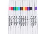 Penna Acrilica 12 Colori Pennarelli Impermeabili Ad Asciugatura Rapida Per La Pittura Su Carta Nera