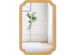 Costway Specchio Rettangolare Con Cornice In Legno, 90X60 Cm, Specchio Da Parete In Cascina, Specchio Decorativo Da Appendere, Grande Specchio Per Soggiorno, Camera Da Letto