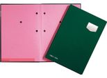 Pagna 24102-03 Cartella Firmata "De Luxe"", Din A4, 10 Scomparti, Verde"