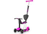 Milly Mally Triciclo, Monopattino Little Star 3 In 1 - Rosa