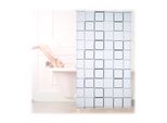 Relaxdays 10026666_1047 Relaxdays Duschrollo Square 120,0 X 240,0 Cm