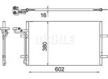 Condensatore Aria Condizionata Mahle Per Volvo C30