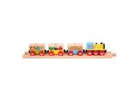 Bigjigs Treno Merci Con Verdure + 3 Binari