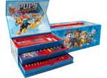 Astuccio Da Colorare Paw Patrol Contiene Pennarelli Penne Acquerelli E Pastelli Scatola Da Colorare