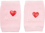Ginocchiere New Baby Con Abs I Love Mum E Dad Rosa