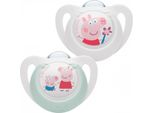 Nuk Star Peppa Pig Succhietto 6-18M 2 Pezzi - 6-18M