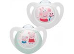 Nuk Succhietto Peppa Pig Star 18-36 M. 2 Pezzi