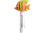 Termometro Galleggiante Con Cavo - Pesce Tropicale Arancione/Verde