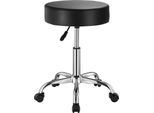 Sgabello Saddle Sgabello Girevole Con Rotelle - Regolabile In Altezza Fino A 204 Kg - Collegamento In Finto Cuoio - Ideale Per Ufficio E Studio