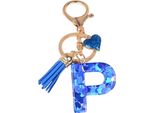 Portachiavi Alfabetico - P / Blu Scuro KP37876