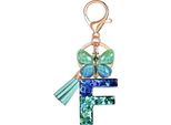 Portachiavi Alfabetico - F / Blu KP37925