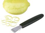 Tagliafili/Julienne Con Manico Nero In Poliammide Rinforzato Con Fibra Di Vetro, In Acciaio Inossidabile 18/0 Extra-Affilato; Per Ottenere Strisce Sottili Di Verdure O Bucce Di Agrumi