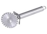 Rotella Per Pasticceria Serie Polaris, Con Manico Satinato In Acciaio Inox 18/10, Rotella Ondulata In Acciaio A Lama Lucidissima, Con Protezione Per Le Dita
