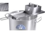Affettatrice Per Spaetzle/KnöPfle, Grande Per Spaetzle Corti In Acciaio Inox 18/10, Con Perforazione Mezza/Piena Da 7 Mm, Con Supporto Per Pentola, Con Area Di Appoggio Per La Slitta Durante Il Riempimento, Per Pentole Da Ø 36 A 45 Cm, Qualità Molto Pesante