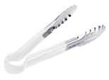 Pinze Contacto Haccp In Acciaio Inox, 24 Cm, Pinze Da Cucina, Manico Con Rivestimento Vinilico Colorato, Qualità Pesante, Bianco