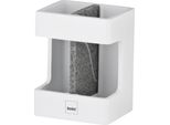 Kela Portaspazzolino Cubo In Poliresina Bianco KL-23693