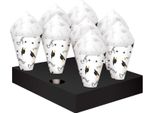 Amscan - Tagliere A Cono Da 42 Pezzi SG38695 (Taglia Unica) (Nero/Bianco)