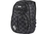 Schulrucksack NITRO Chase, Gr. B/H/T: 37cm x 51cm x 23cm, grau (checker), Basic, Rucksäcke, Alltagsrucksack, Rucksack für Freizeit, Schule, Arbeit und Reise