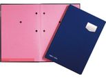 Pagna 24102-02 Cartella Firmata "De Luxe"", Din A4, 10 Scomparti, Blu"