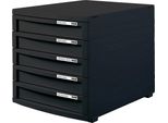 Cassettiera Han Contur, 5 Cassetti, Nero