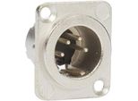 Neutrik - Xlr, Maschio A 4 Pin, Corpo In Metallo Dimensione D, Placcato Argento