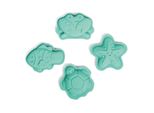 Bigjigs Toys Stampi In Silicone Verde Guscio D'uovo