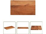 The Living Store Piano D'appoggio 40X20X2,5 Cm Rettangolare In Legno Massiccio Di Acacia