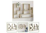 The Living Store Mensola A Muro Rovere Sonoma 96X12X64 Cm Materiale In Legno
