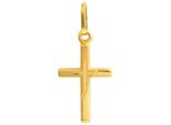 Kreuzanhänger FIRETTI Schmuck Geschenk Gold 333 Halsschmuck Anhänger für Halskette Kreuz, gold (gelbgoldfarben), Schmuckanhänger, Damen, Gelbgold 333, 0,25 g