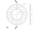 Supersprox Alu-Kettenrad 520 - 43Z (Rot) RAL-7_520:43-RED|ID 110,0 Lk 130,8 5-Loch