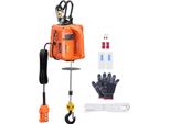 Paranco Elettrico Vevor 3 In 1, Capacità Di Sollevamento 500 Kg, 1500 W Portatile, Altezza 9,1 M, Velocità 4 M/Min, Adatto Per Il Sollevamento E Il Traino In Garage, Magazzini E Fabbriche
