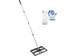 Succebuy Rastrello Per Prato Con Rullo Rastrello Livellatore Per La Cura Del Prato 254X431Mm