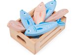 Pesce Cesto Giocattolo Mentari - Giocattoli In Legno Per Bambini