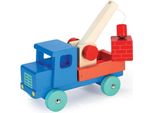 Mentari Camioncino In Legno Blu - Auto Giocattolo Classica Per Bambini