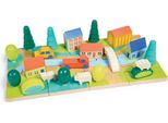Mentari Puzzle In Legno Tiny Town Giocattolo Educativo Colorato