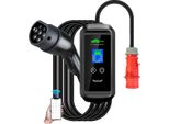 Caricabatterie Portatile Per Veicoli Elettrici, Controllo Intelligente Tramite App Tuya, Corrente Regolabile, 22Kw Totali 10M, TYPE2